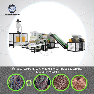 Machine de recyclage de déchets électriques de fil de cuivre granulateur adaptée aux déchets de câbles